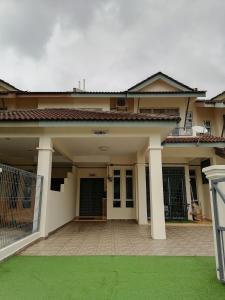 a house with a large driveway in front of it at DKAMAR Homestay At Desaru, Fully Aircond, WiFi, Coway, Street View 4 min to Desaru Beach in Kangkar Chemaran