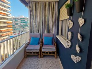 Ein Balkon oder eine Terrasse in der Unterkunft Apartamento Mar y Arena