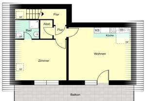 Grundriss der Unterkunft Wattnest - Ferienwohnung direkt in erster Meereslinie am Deich