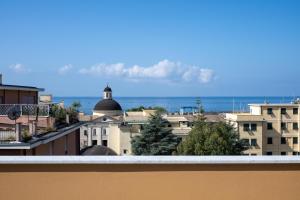 a view of the city from the roof of a building at [La Terrazza di Chiavari] in Chiavari