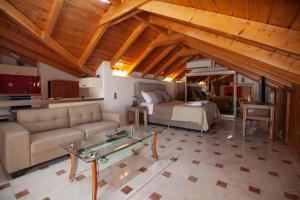 Posezení v ubytování Bourtzi View Villa + 92 fotografií