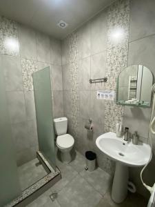 Koupelna v ubytování Hotel Elegant + 37 fotografií