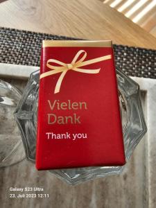 Certifikát, hodnocení, plakát nebo jiný dokument vystavený v ubytování Ferienwohnung Groitzsch