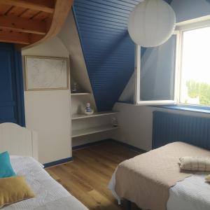 Postel nebo postele na pokoji v ubytování Maison de Vacances - Vue mer avec Piscine