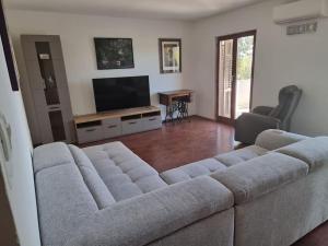 TV a/nebo společenská místnost v ubytování Apartman Flavio