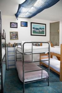 a room with a bunch of bunk beds at McBains in Breerivier