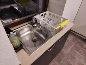 Kuchyň nebo kuchyňský kout v ubytování Bliss - 3 Zimmer, Boho, Arbeitsplatz, Netflix