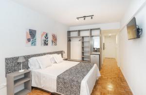 Postel nebo postele na pokoji v ubytování Departamento en el centro turístico de Buenos Aires, excelente ubicación