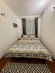 a bedroom with a bed in a room at Alina Urban Getaway in Novi Sad