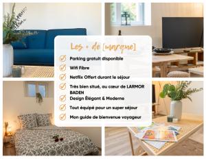 TV a/nebo společenská místnost v ubytování Accès Mer - Netflix - Fibre - T2 IODELYS + 9 fotografií
