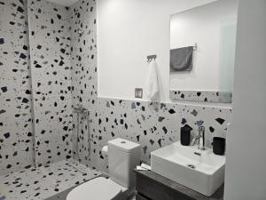 Vonios kambarys apgyvendinimo įstaigoje Nikis 20 Suites