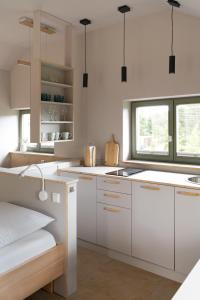 Η κουζίνα ή μικρή κουζίνα στο Appartement Traumzeit