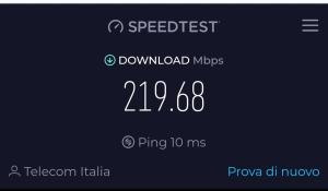 a screenshot of a cell phone screen with the speediest at Casa Lissania in Lamezia Terme