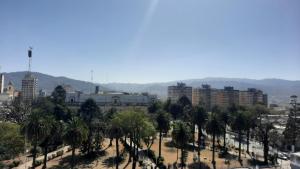 a city with a bunch of palm trees and buildings at JUJUY SOHO in San Salvador de Jujuy