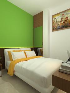Letto o letti in una camera di The Cabin Hotel Mantrijeron