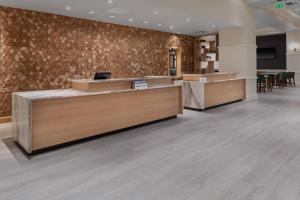 an empty lobby of a hospital with a reception desk at Residence Inn Denver City Center in Denver