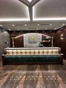 Lobbyn eller receptionsområdet på Orienta Hotel Gyumri