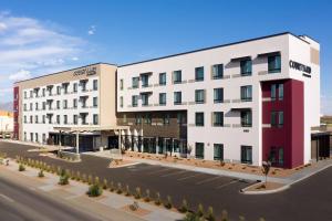 una representación de la parte delantera de un edificio en Courtyard by Marriott Las Cruces at NMSU en Las Cruces