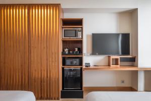 Kuchyň nebo kuchyňský kout v ubytování Hotel SB Diagonal Zero 4 Sup
