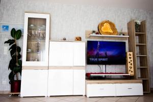 TV a/nebo společenská místnost v ubytování Ferienwohnung in Feldkirchen Dagmar und Christian!