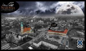 Nespecifikovaný výhled na destinaci Tychy nebo výhled na město při pohledu z apartmánu