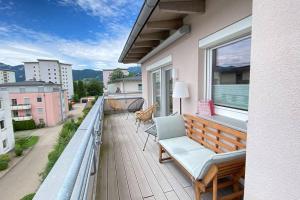 Balkón nebo terasa v ubytování Penthouse in Sonthofen