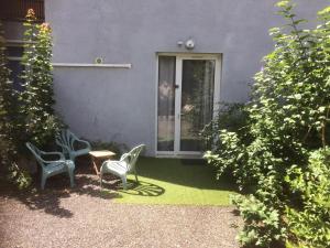 Vonkajšia záhrada v ubytovaní Amadour Hôtel