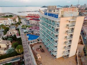 an aerial view of the hotel los emigrants at Hotel Las Gaviotas in La Manga del Mar Menor