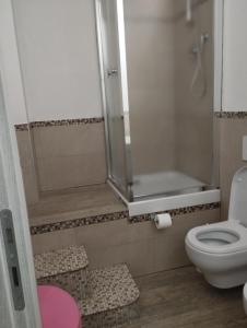 Koupelna v ubytování Casa Renacci