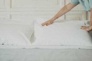 Postel nebo postele na pokoji v ubytování La Torre Vasto B&B