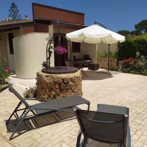Patio nebo venkovní prostory v ubytování Siracusa mare