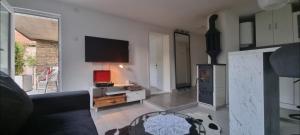 TV a/nebo společenská místnost v ubytování Garden Apartment