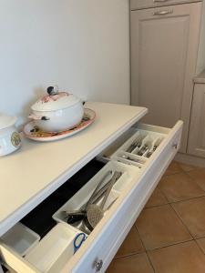 Kuchyň nebo kuchyňský kout v ubytování Veliero House