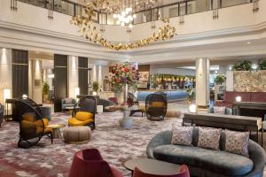 Posezení v ubytování Hilton Glasgow