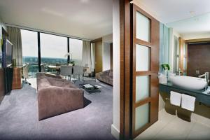Posezení v ubytování Hilton Manchester Deansgate