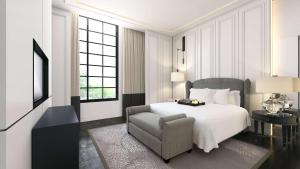 Postel nebo postele na pokoji v ubytování Hilton Beijing Daxing