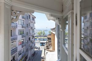 Nespecifikovaný výhled na destinaci Istanbul nebo výhled na město při pohledu z hotelu