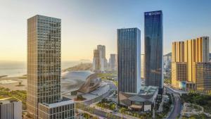 Nespecifikovaný výhled na destinaci Dalian nebo výhled na město při pohledu z hotelu