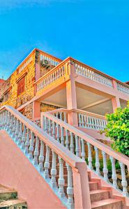 a set of stairs in front of a house at Dar Bakkali Nadi in Tangier