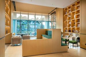 Posezení v ubytování Hilton Garden Inn Zhuhai Hengqin Sumlodol Park
