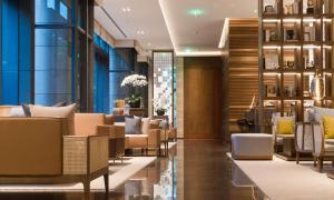 Posezení v ubytování Joyze Hotel Xiamen, Curio Collection By Hilton