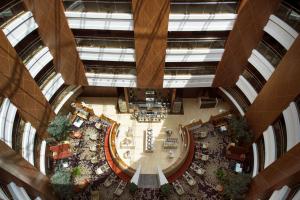 an overhead view of a shopping mall at Hilton Beijing in Beijing