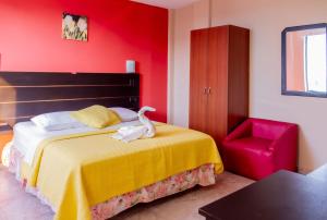 Voodi või voodid majutusasutuse Hostal Antares toas