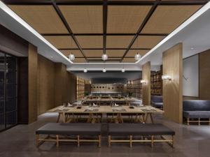 保定中博希尔顿逸林酒店的休息区