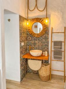 Koupelna v ubytování Apartamento la muralla