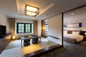旧轻井泽KIKYO, 希尔顿格芮精选酒店客房内的一张或多张床位