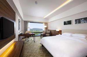 TV a/nebo společenská místnost v ubytování Hilton Gyeongju