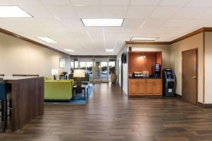 a corridor of a hospital lobby with a waiting room and a lobby at Comfort Inn South Oceanfront in Nags Head