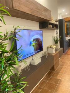 TV a/nebo společenská místnost v ubytování Casa Sofia Lissone