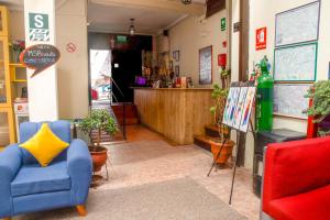 Χώρος καθιστικού στο Bear Packer Hostel